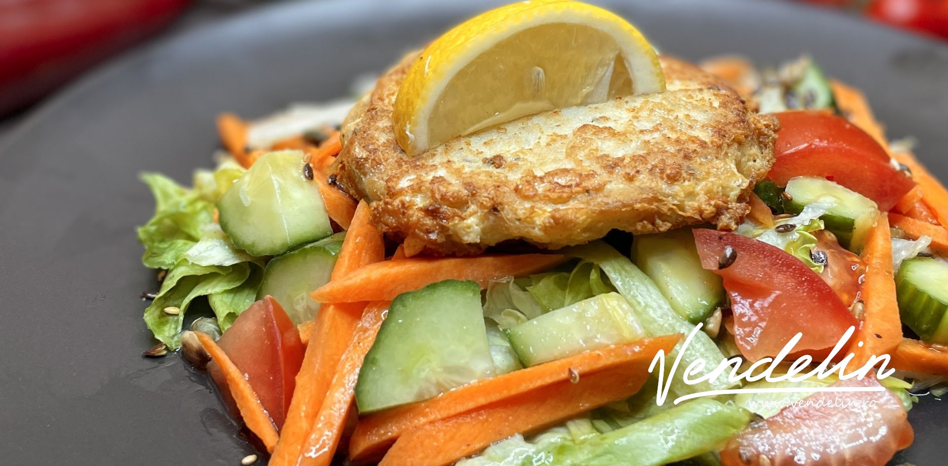 Fishburger sal&aacute;ta