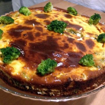 Lazacos, brokkolis sajttorta