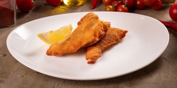 Rántott merlucius filé