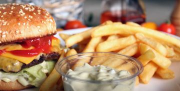American Burger Menü