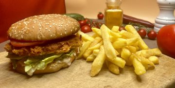 Fishburger menü