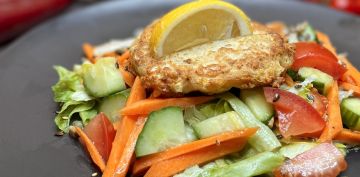 Fishburger saláta