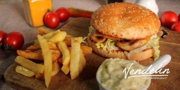 Mini Vegaburger Menü